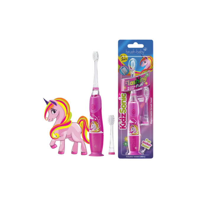 Brushbaby KidzSonic Electric Toothbrush Unicorn 3years