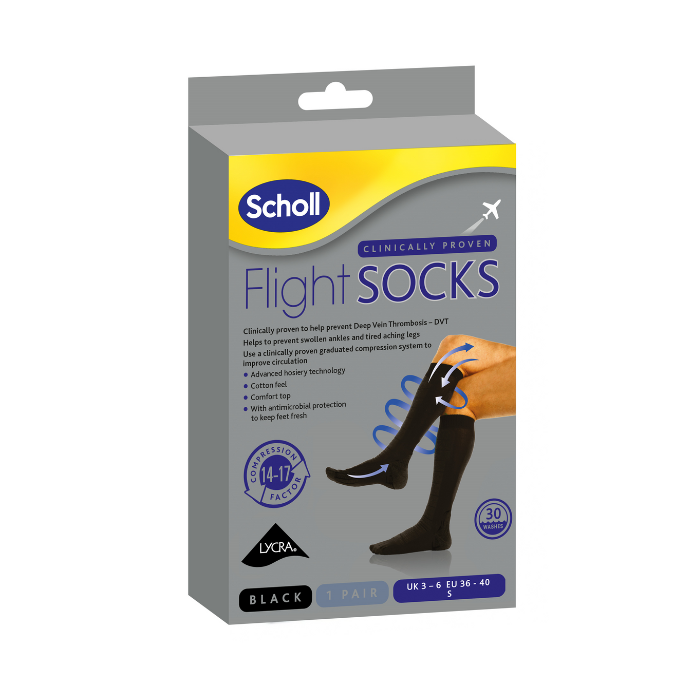 Scholl Flight Socks Cotton Small Size 3-6